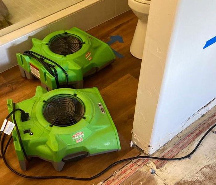 Air movers in home. 